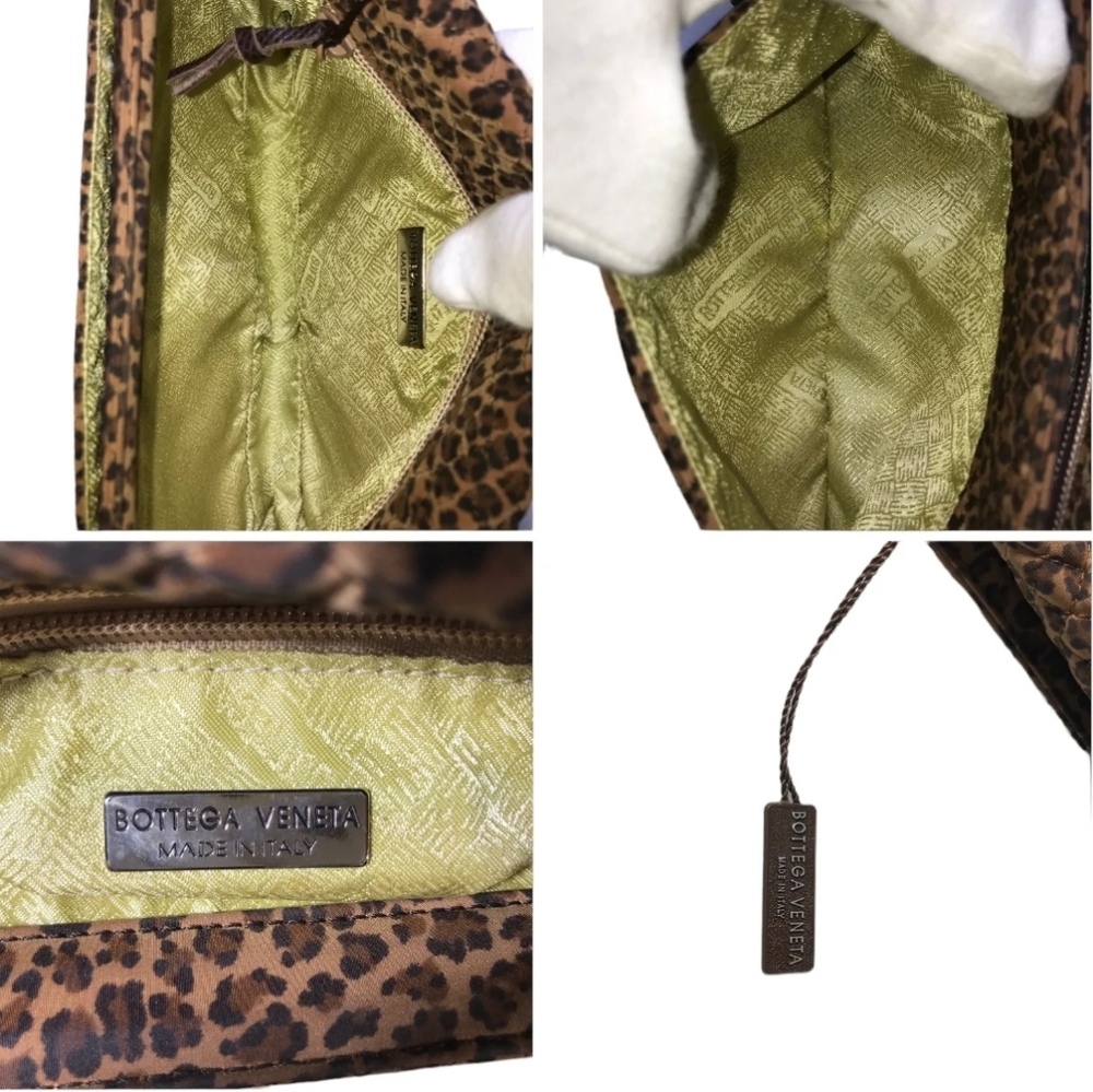 BOTTEGA VENETA NYLON SHOULDER BAG LEOPARD DESIGN 10139701025 MAC - Picture 11 of 13